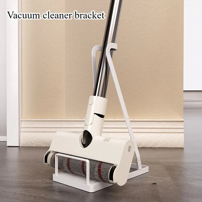 Japanese Vacuum Cleaner Storage Rack Household Goods Finishing Shelf Bracket Mop Rack Batch Non-Punch Vacuum Cleaner