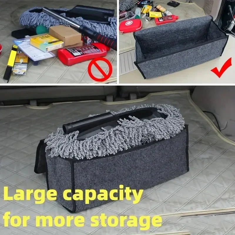 Car Trunk Storage Bag Organizing Storage Bag Trunk Organizer Car Gadget Foldable Storage Box Large Anti Slip Hand-held Tool Bag