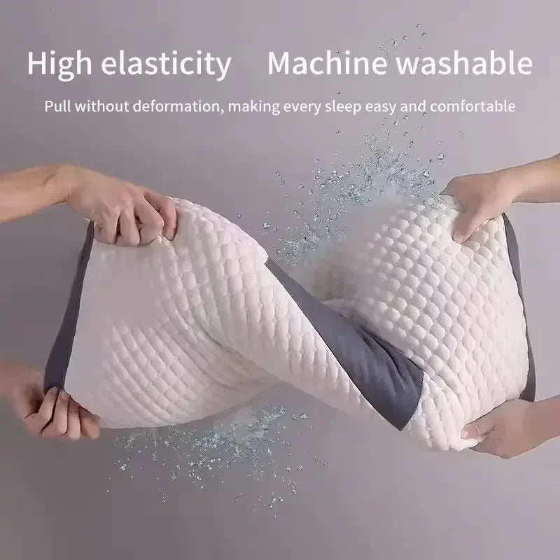 High Quality Washable Knitted Massage Pillow, Hypoallergenic Non-Collapse Neck Support Pillow for Better Sleep & Household Use