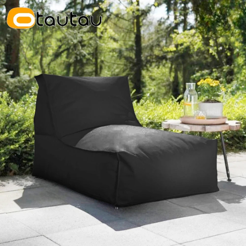 OTAUTAU Outdoor Oxford Bean Bag Cover Swim Pool Float Lounger Beach Club Pouf SF505【No Filler!You Need To Fill It By Yourself!】