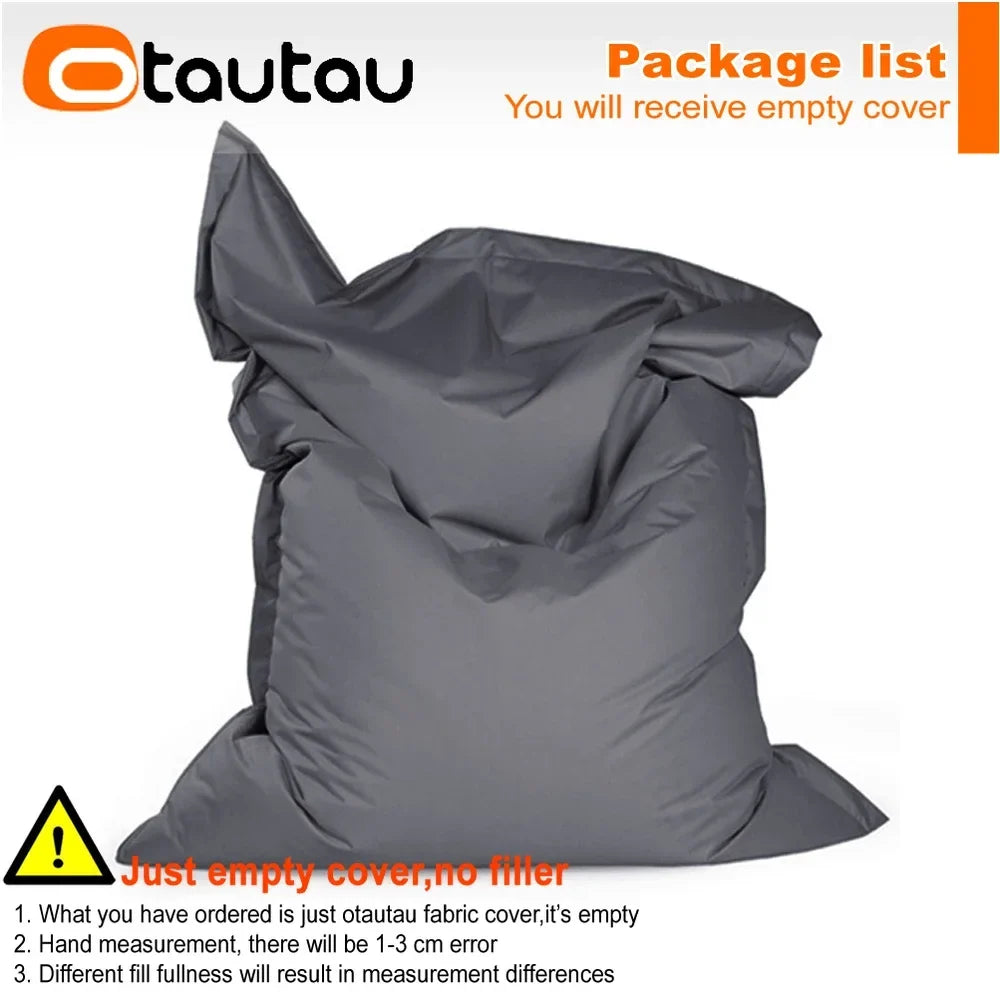 OTAUTAU M/L Outdoor/Home Bean Bag Cover 140x180cm DD103【No Filler Inside! You Need To Buy Filler By Yourself !】