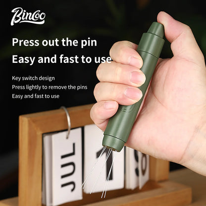 Bincoo Professional Espresso Distribution Needle Magnetic Telescopic Stainless Steel Clump Breaker Perfect for Stirring