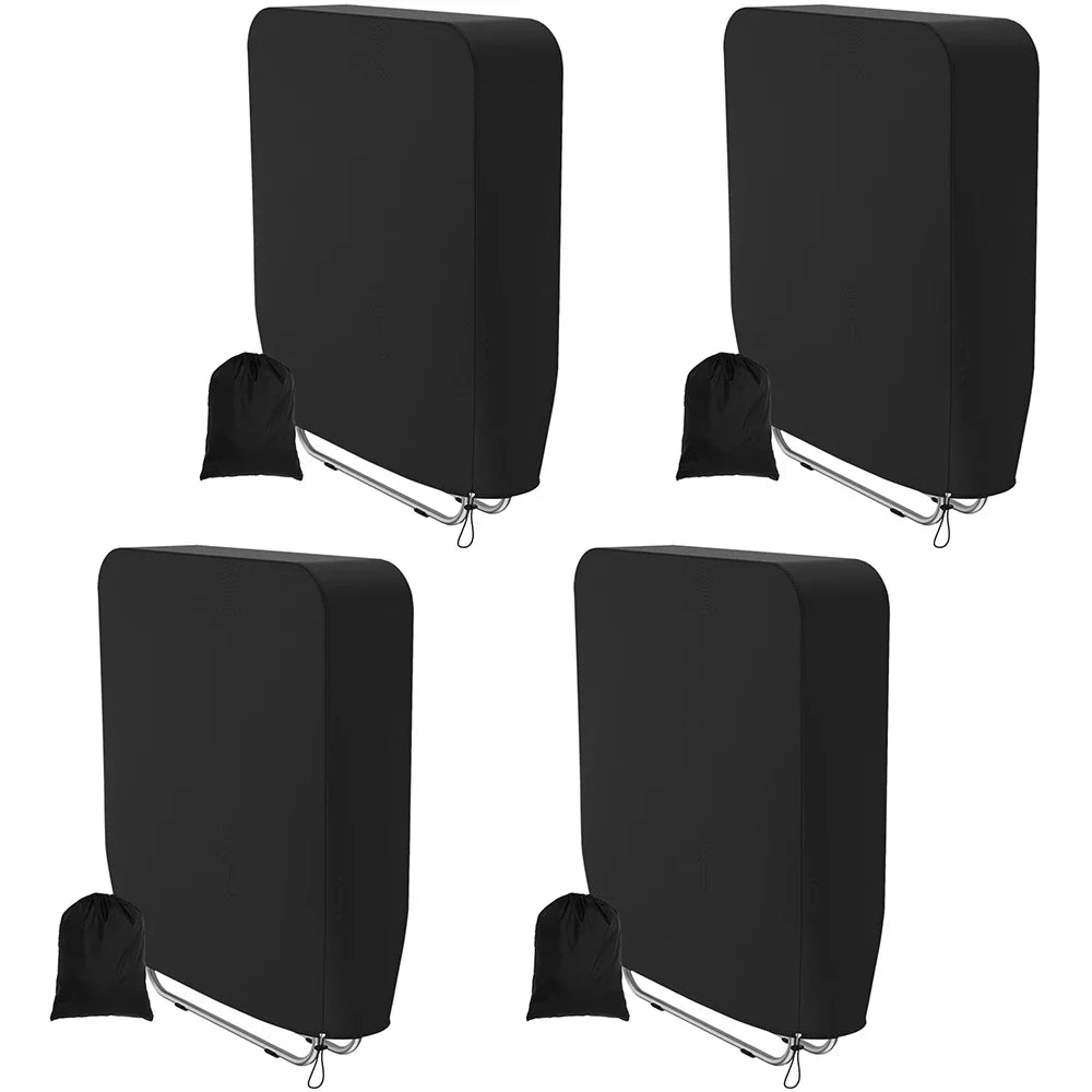 1/2 Pcs Folding Reclining Chair Cover Waterproof Dustproof Anti-UV Sun Lounger Cover 93x82 cm Furniture Covers for Outdoor Patio