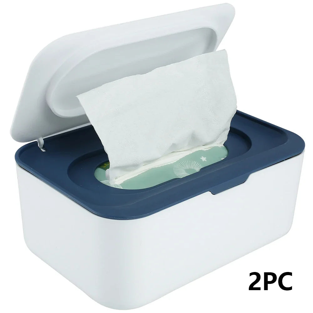 Wipes Dispenser Dustproof Tissues Wipes Case with Lids Multifunctional Baby Wipe Holder Large Capacity Sealing Container Case
