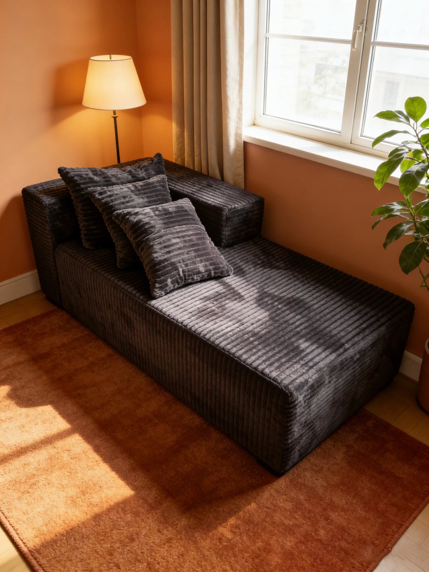 Bone-Free Full Sponge Sofa Ultra Soft Cloud Feeling Lounge Sofa For Bedroom Living Room
