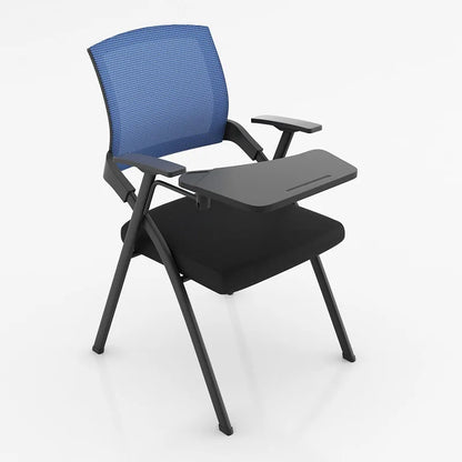 Folding training chair with desk board, foldable writing board, office meeting room, integrated table and chairs, conference