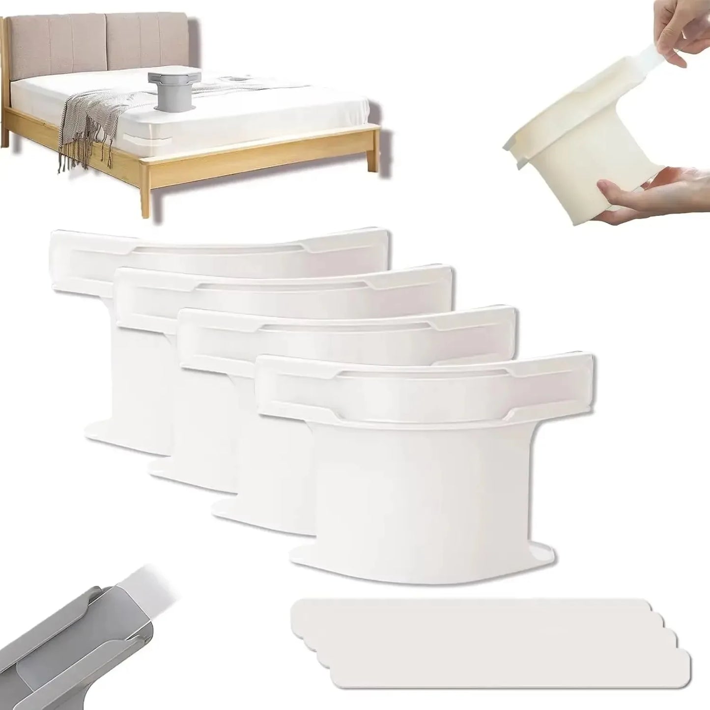 4/8/12Pcs Heavy Duty Bedsheet Corner Tightener Clips High-quality Materials Durable and Reliable Bed Sheet Grippers Protectors