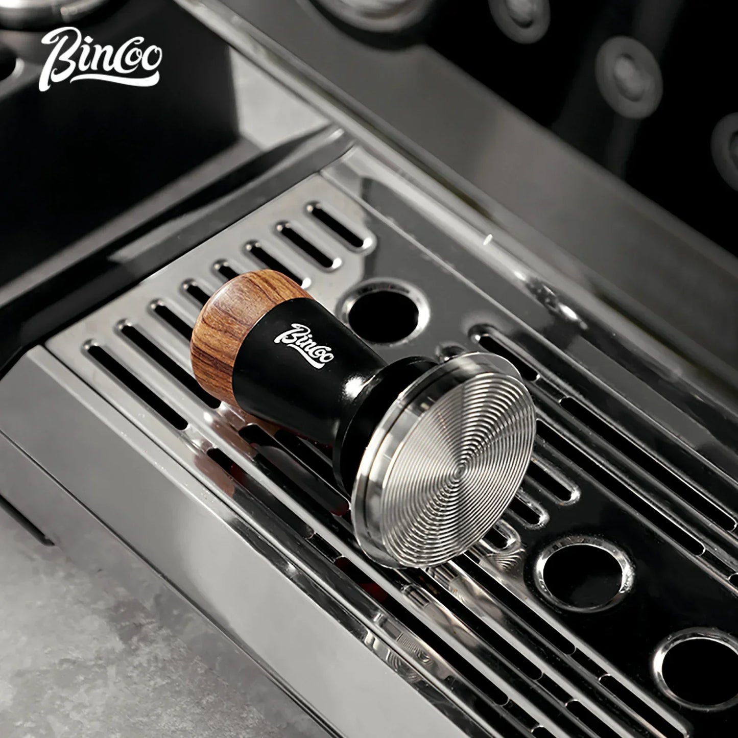 Bincoo Pro Constant-Force Tamper , 51/58mm Precision Fit, 30LB Consistent Pressure, Professional Espresso Tool
