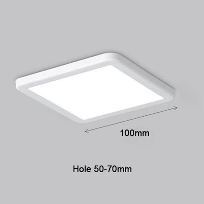 LED Panel Lights Ultra thin Ceiling Downlight 50mm to 200mm Cut Hole Adjustable Panel Light AC85-265V Indoor Lighting Lamp