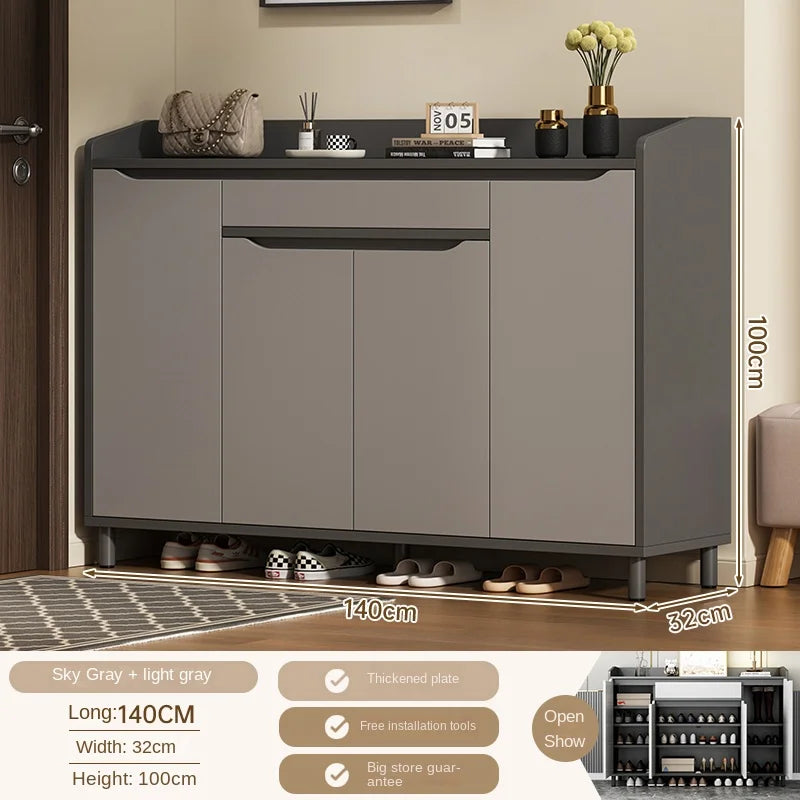 Shoe cabinet household multi-layer shoe rack entrance porch multi-function storage cabinet large capacity storage cabinet