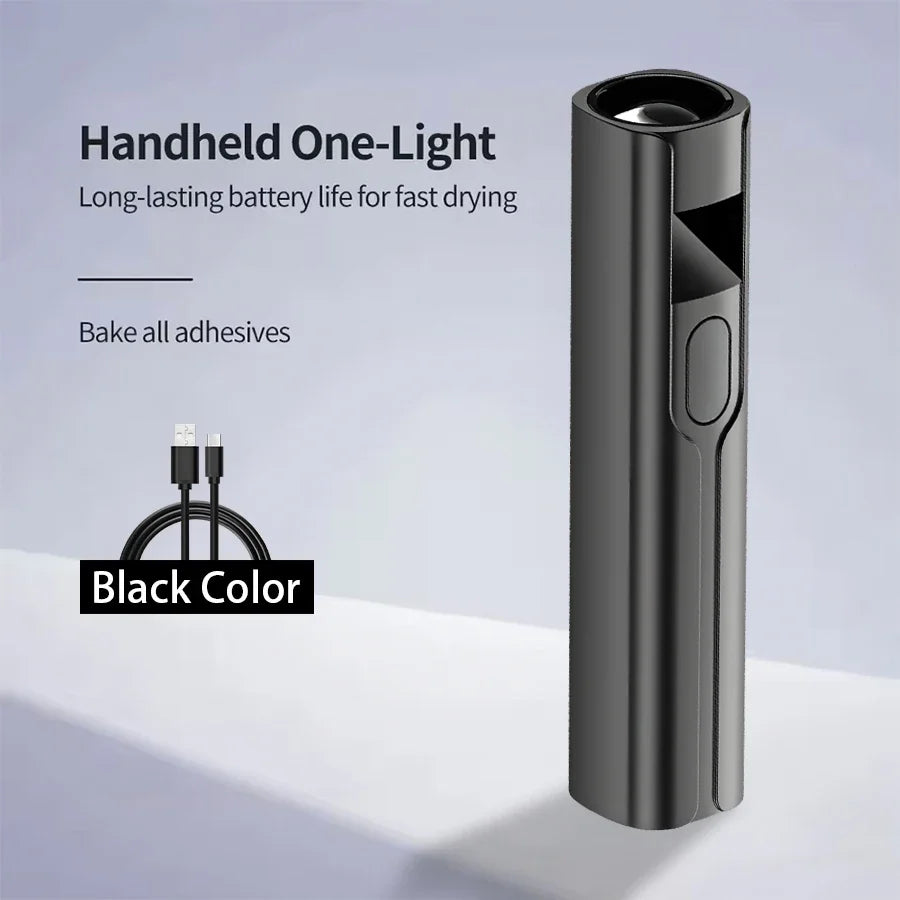 Portable Mini UV Nail Lamp for Gel Nails Handheld UV Light for Nails LED Nail Lamp 3W Nail Dryer for Curing Gel Polish Nail