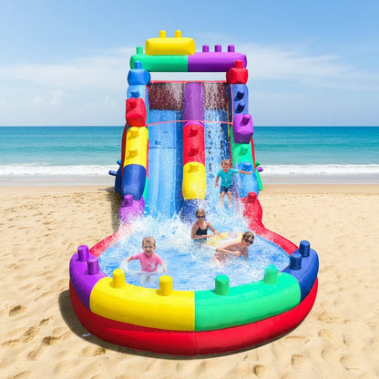 Grade Inflatable Water Slide with Splash Pool for Adults and Kids Includes Backyard, Outdoor Water Play The Best Outdoor Fun