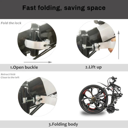 26 Inch Mountain Bike for Men & Women, 21 Speed Dual Suspension Adult Bicycle with Adjustable Disc Brake High Carbon Steel Frame