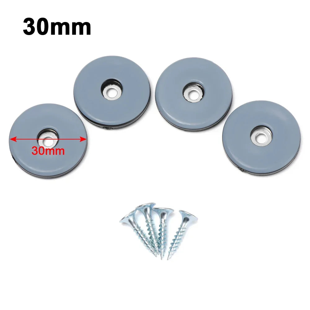 4/8pcs Furniture Leg Slider Pads Easy Move Heavy Furniture Table Bases Protector Legs Anti-abrasion Floor Mat with Screws