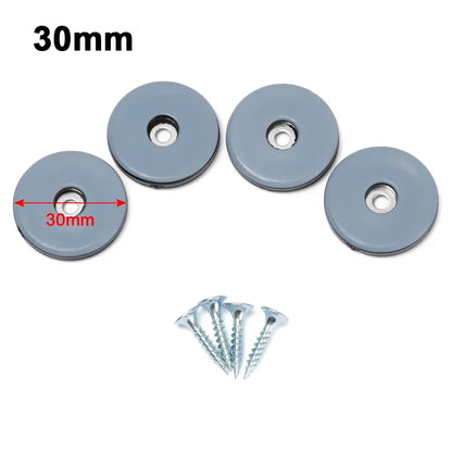 4/8pcs Furniture Leg Slider Pads Easy Move Heavy Furniture Table Bases Protector Legs Anti-abrasion Floor Mat with Screws