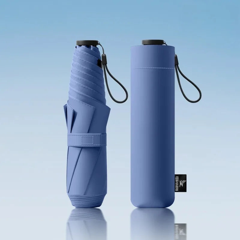 Ultra-light Portable Ultraviolet Protective Umbrella Sun-proof Folding Manual Umbrella Sunny Rain Dual Use 6-Bone Umbrella