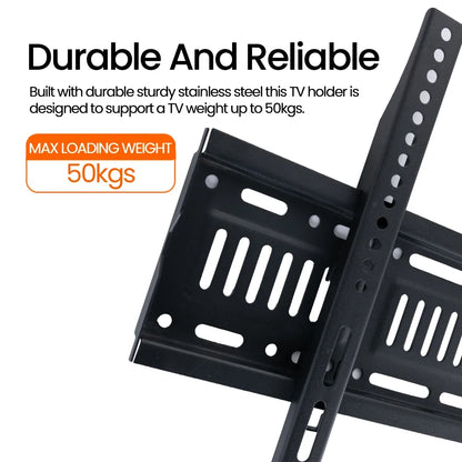 BESHI LED LCD TV Wall Mount Bracket Tilt Adjustable Strengthen TV Support for 26''-60'' Load up to 50kg  VESA 400mm*400mm