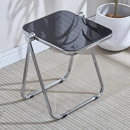 Folding Side Table - Fashionable Transparent Coffee Table for Living Room Sofa Corner & Balcony Coffe Table