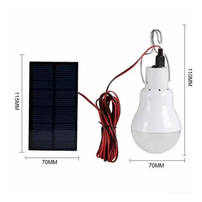 LED Solar Bulb with Hook Light Outdoor Waterproof Camping Solar Lamp Energy Saving Bulb Garden Courtyard Path Light