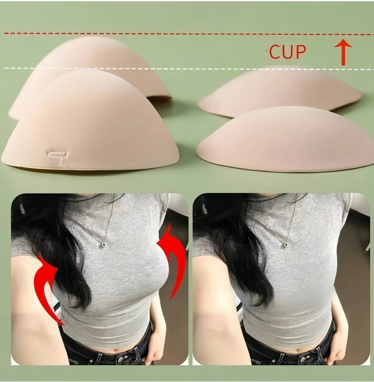 Outward expansion peach cup chest sticker, small chest, large gathering, comic strip chest