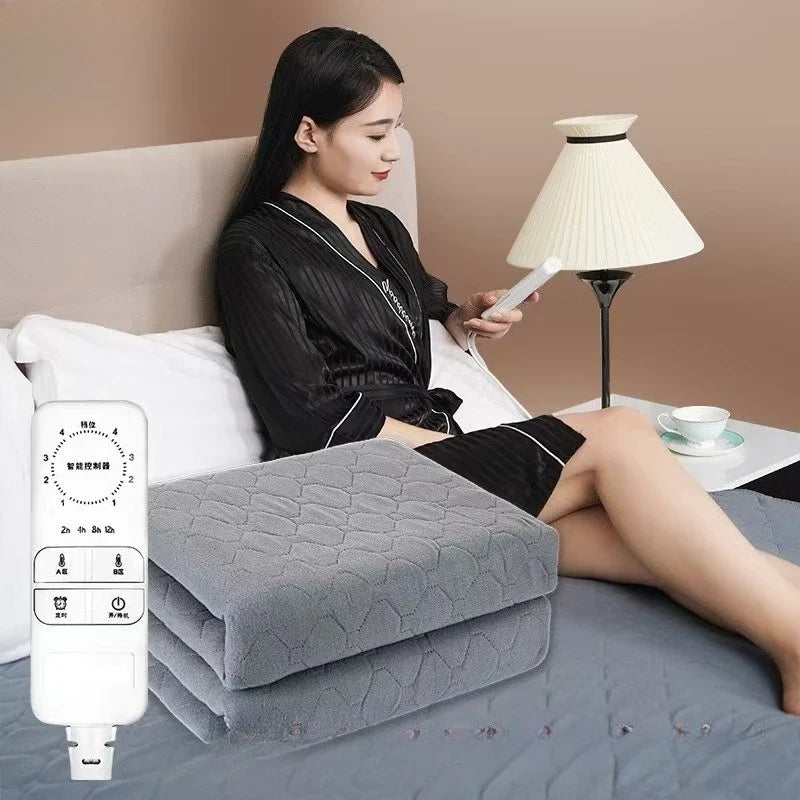 Electric Heated Blanket Dual Control Waterproof Quick Heating Machine Washable Single Double King Queen Home Use OEM Wholesale