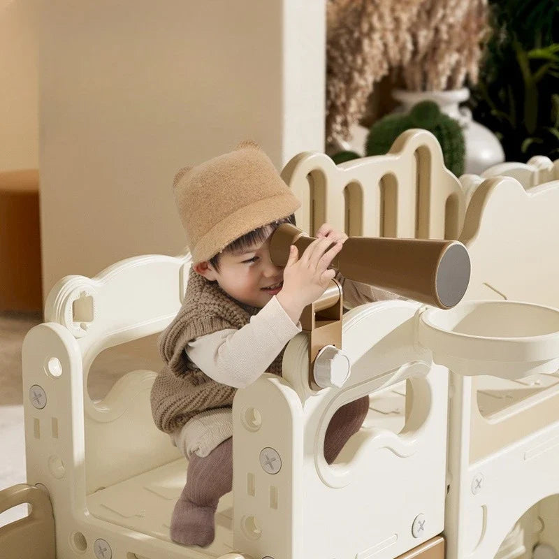 Indoor Home Kids Slide Toddler Baby Soft Climbing Frame Swing Foldable Easy Assembly Safe Non Slip Plastic Playset Play Toy