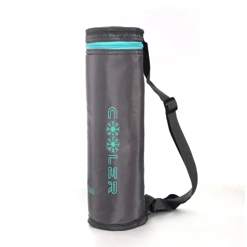 Portable Cooler Bag with Carry Straps Oxford Cloth Insulation Sleeve Aluminum Film Travel Camping Keep Warm/cold Drink Carrier