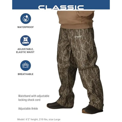 Men's Classic Pro Action Waterproof Breathable Rain Pant