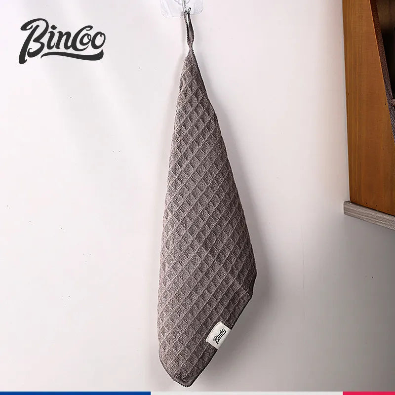 BINCOO Coffee Machine Cleaning Cloth Waffle Weave Microfiber Towel Absorbent Lint Free for Espresso Maker Barista Tools