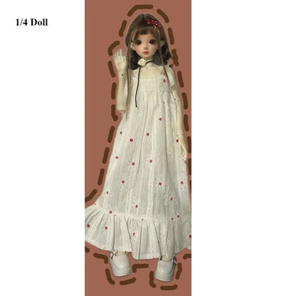 Handmake Doll Dresses Pajamas Mini Fashion Doll Princess Long Skirt DIY Accessories for 1/3 1/4 1/6 BJD 30/45/60cm Dolls