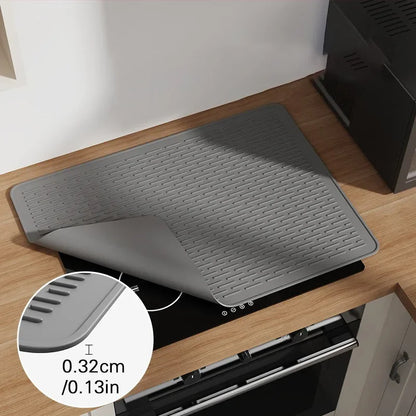 Induction Cooktop Mat Silicone Induction Cooker Cover Home Heat-resistant Non-Slip Induction Cooktop Protector Mat Kitchen Tools