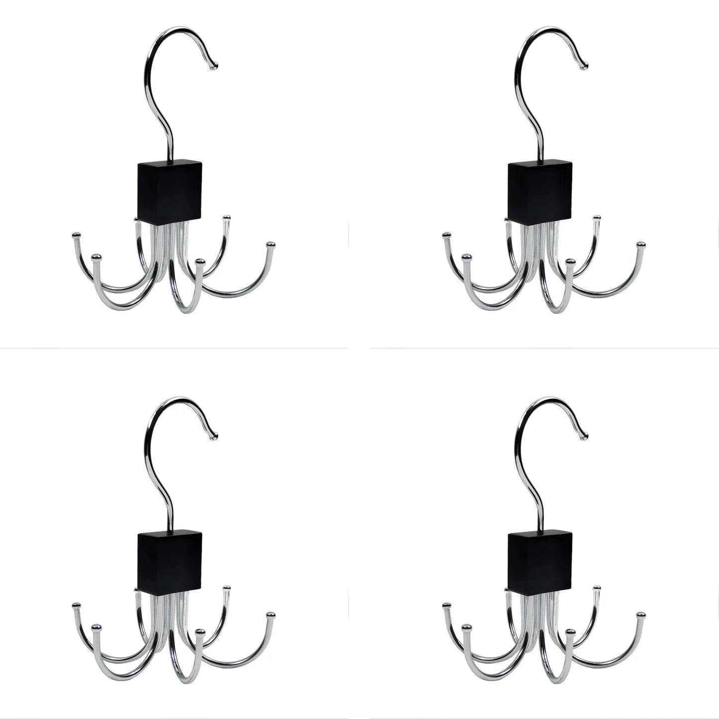 1/2 Piece Multifunctional Hook, Multi Claw Bag Storage Hook, Tie Metal Storage Suitable for Scarves, Belts, Home Storage