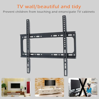 26-63 inch TV Wall Mount Bracket Universal TV Mount Monitor Holder Adjustable Low Profile Flat TV Wall Mount for LCD LED Monitor