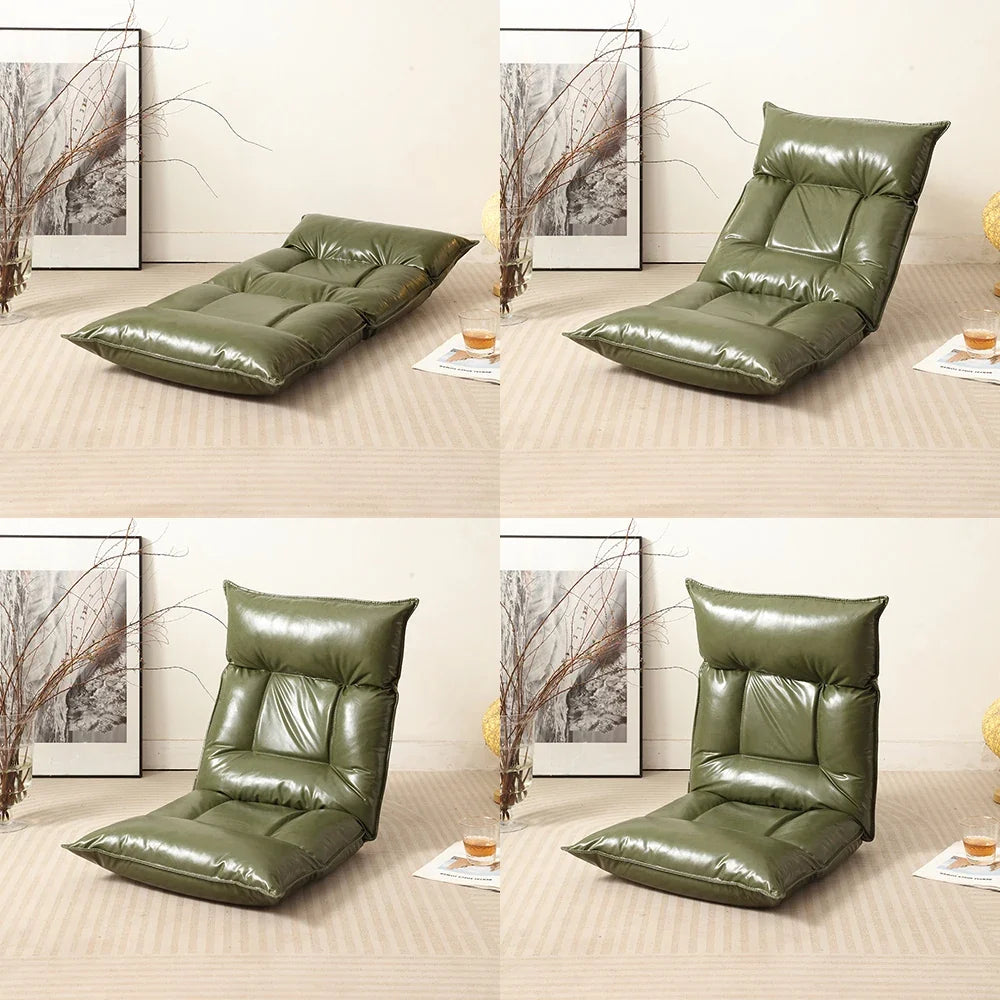 Foldable Floor Chair with Back Support 42 Adjustable Positions for Home And Office Use