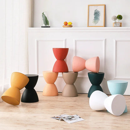 Hallway Ottoman Living Room Furniture  Minimalist Storage Pouf Footstool Shoe Changing Pouf Thickened Plastic Waiting Stool