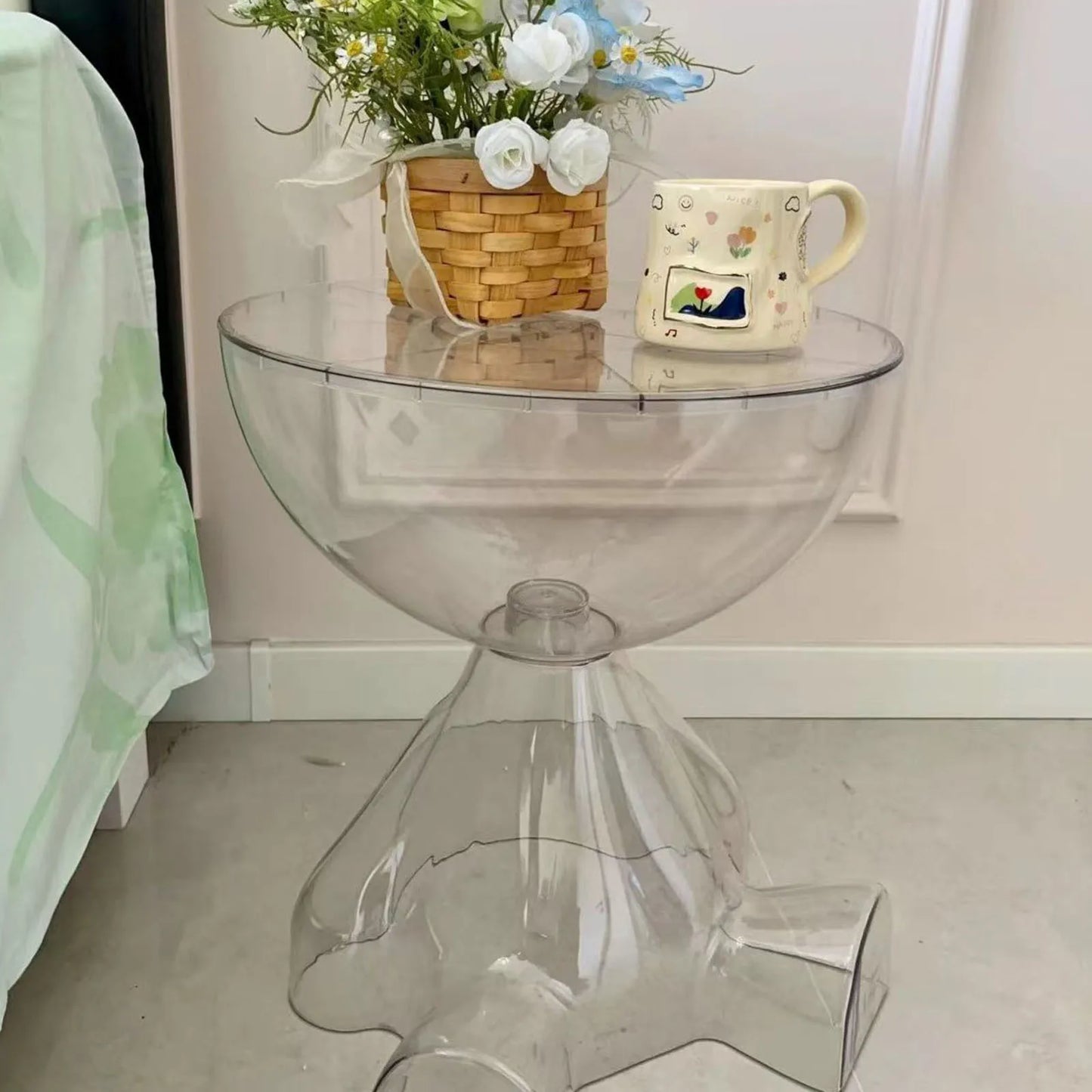 Movable Coffee Side Table Minimalist Sofa Small Living Room Small Spaces Bedroom Creative Tea Table