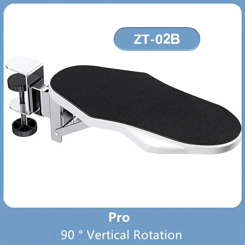 Computer Arm Rest Support Extender for Desk Adjustable Rest Pad Holder Ergonomic Elbow Rest Holder Folding Rotating Desk