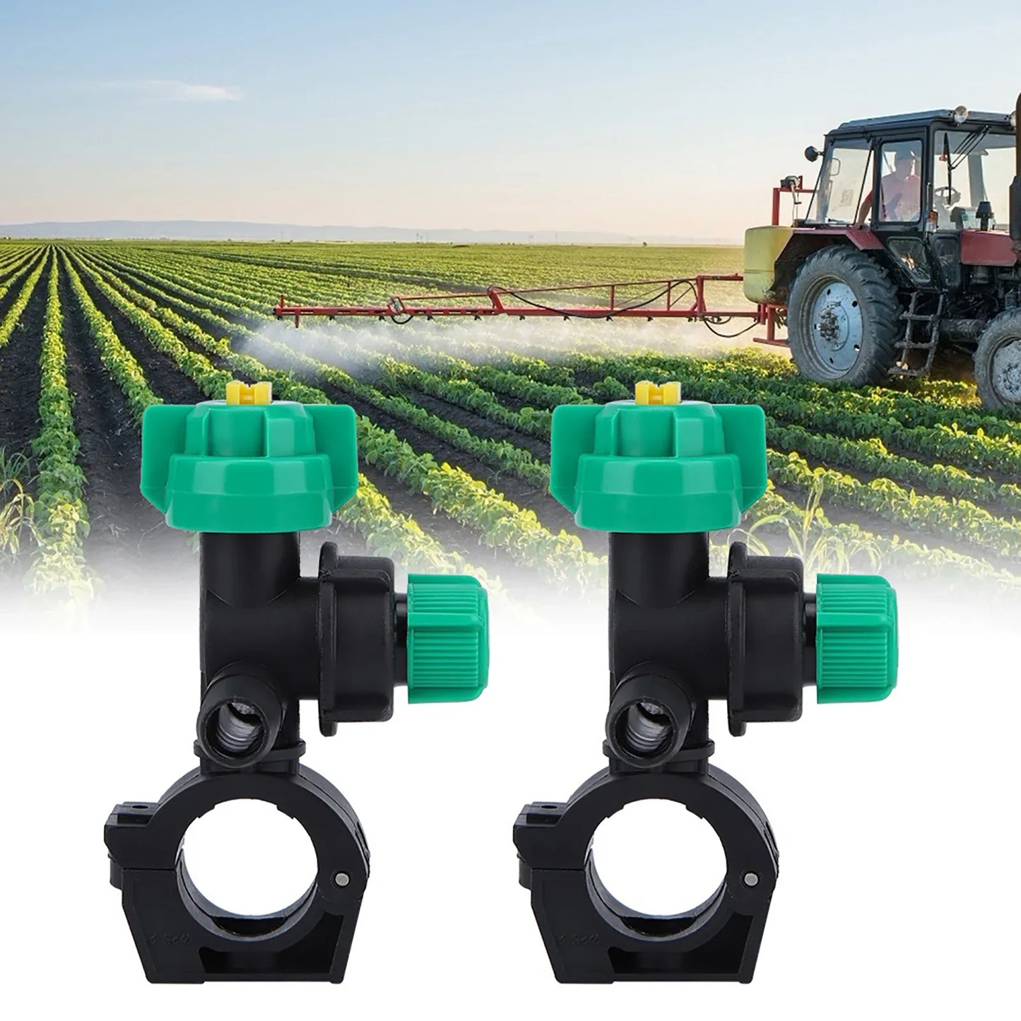 2Pcs External Thread Agricultural Sprayer Fan Shaped Spraying Nozzle for Agriculture