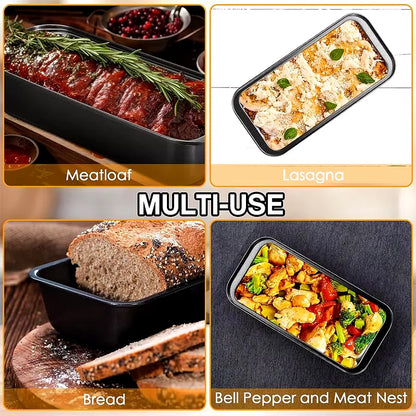 1 Piece Rectangle Loaf Pan Nonstick Carbon Steel Baking Bread Pan Kitchen Baking Tin Oblong Bread and Meat Bakeware YY121