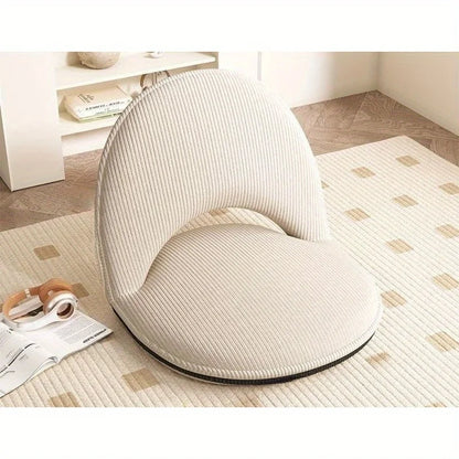 Foldable Backrest Tatami Lounger for Sitting & Sleeping, Small Space Bed for Bay Window Guest, Convertible Floor Cushion Chair