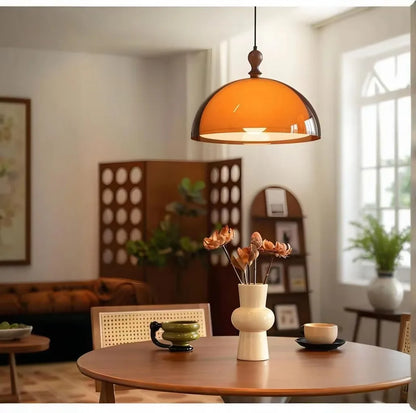 French Vintage LED Pendant Light Bauhaus Chandelier for Kitchen Counter Bar Dining Room Restaurant Cafe E27 Round Hanging Lamp