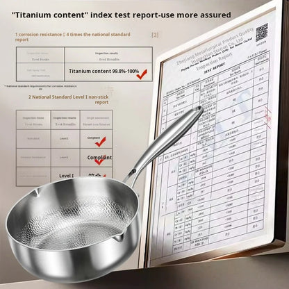 2025 New Pure Titanium Shizong Small Milk Pot Non-stick Coating Baby Complementary Food Pot Induction Cooker Special Soup Pot