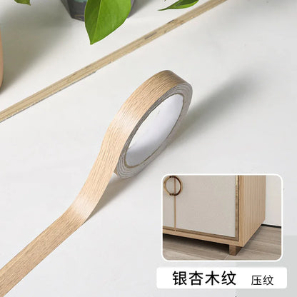 Hot Melting Adhesive Furniture Tape Wood Grain Tape Real Wood Pre-Adhesive Trim Bed Frame Edge Decorative Beautiful Seam Sticks