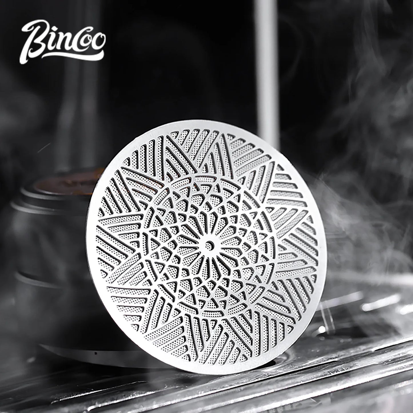 Bincoo 51/58mm Espresso Portafilter Dispersion Plate Stainless Steel Sintered Shower Screen Even Extraction Upgrade Accessories