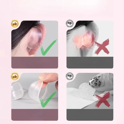 (3 Pairs)Invisible Elf Ear Clips - Painless Wearable Ear Support | Transparent Ear Fixing Clamps | Fantasy Costume Accessories
