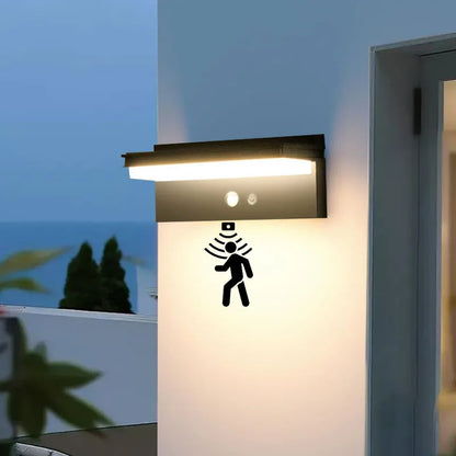 Outdoor Solar Wall Light LED energy conservation Waterproof  Motion Sensor wall lamp Courtyard Villa Fence Landscape Lighting