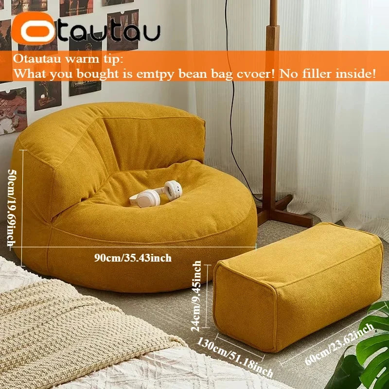 OTAUTAU Bean Bag Cover SF133【No Filler Inside! You Need To Buy Filler By Yourself !】