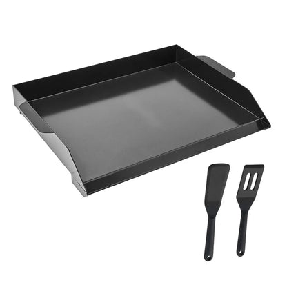 Carbon Steel Griddle 22x16 inch Universal Flat Top Rectangular Plate Gas Grill Griddle for BBQ Grill Teppanyaki Portable Family