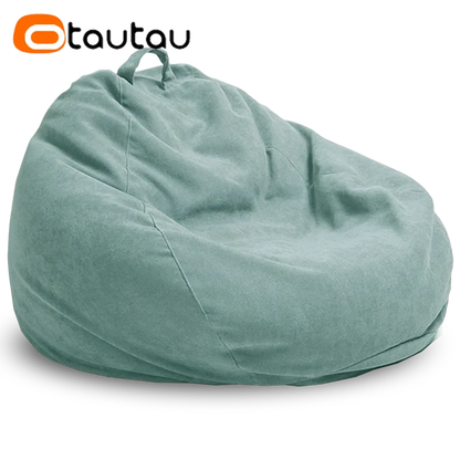 OTAUTAU Thick Waterproof Cotton Bean Bag Cover Without Filler Outdoor Pouf Chair Beanbag Puff Sofa Lounge Recliner Sac DD023