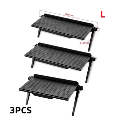 1/3PCS TV Screen Top Storage Shelf Adjustable Monitor Storage Rack Computer Desktop Display Stand TV Storage Rack Home Organizer